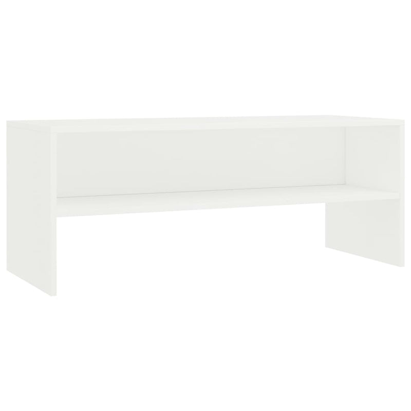 Tv-meubel 100x40x40 cm bewerkt hout wit MeubelReus