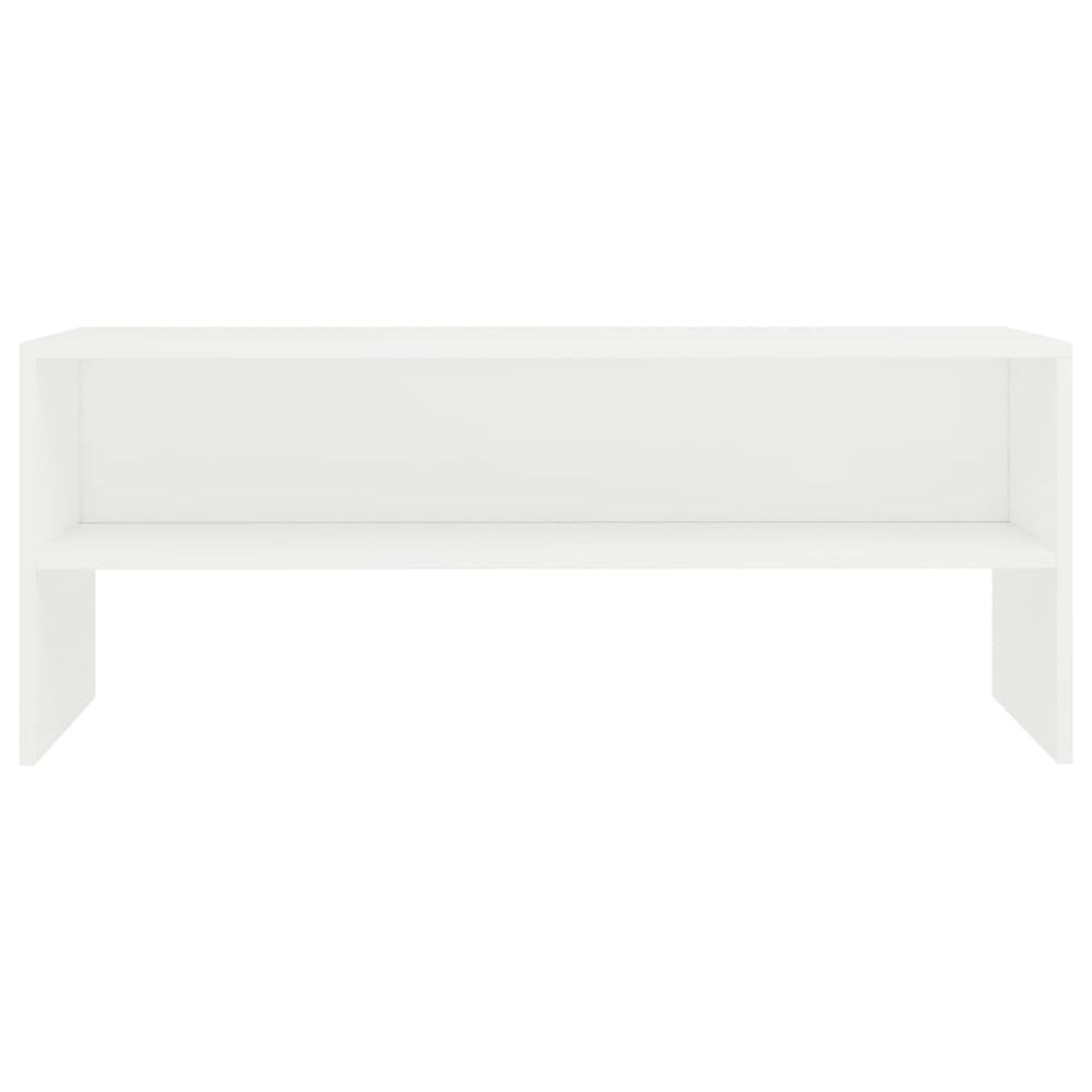 Tv-meubel 100x40x40 cm bewerkt hout wit MeubelReus