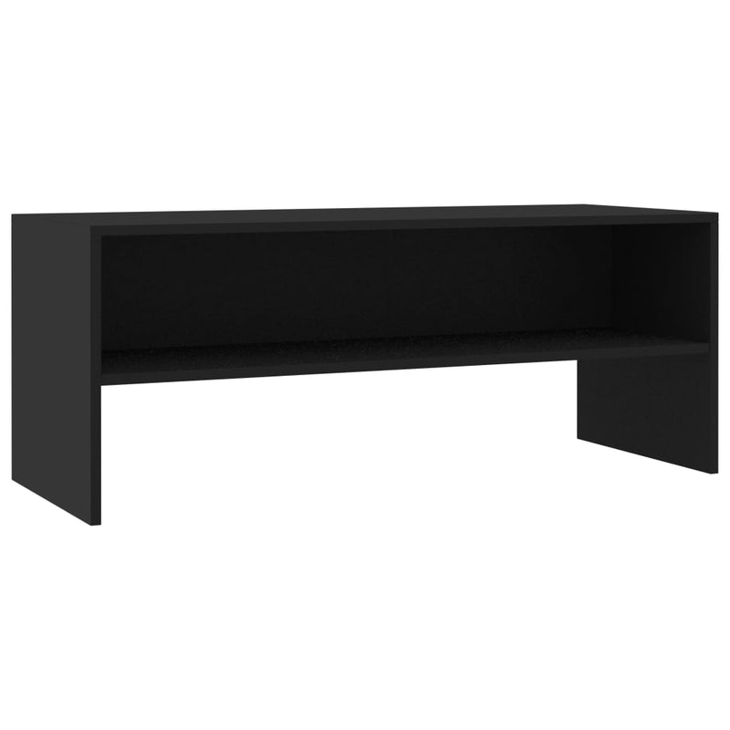Tv-meubel 100x40x40 cm bewerkt hout zwart MeubelReus