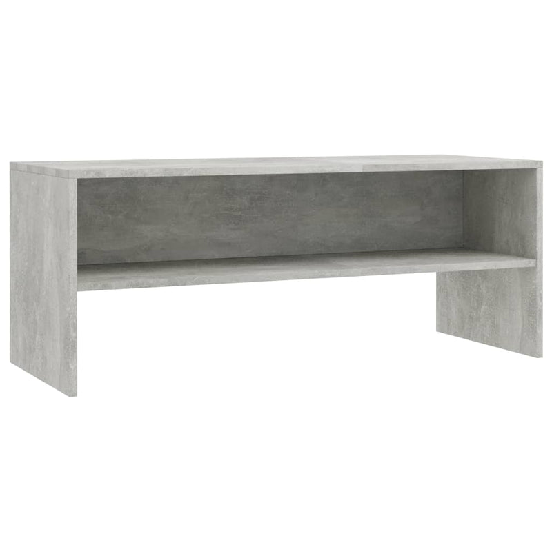 Tv-meubel 100x40x40 cm bewerkt hout betongrijs MeubelReus