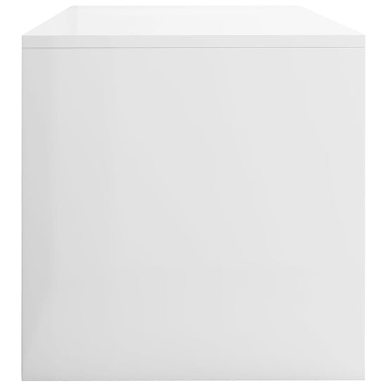 Tv-meubel 100x40x40 cm bewerkt hout hoogglans wit MeubelReus