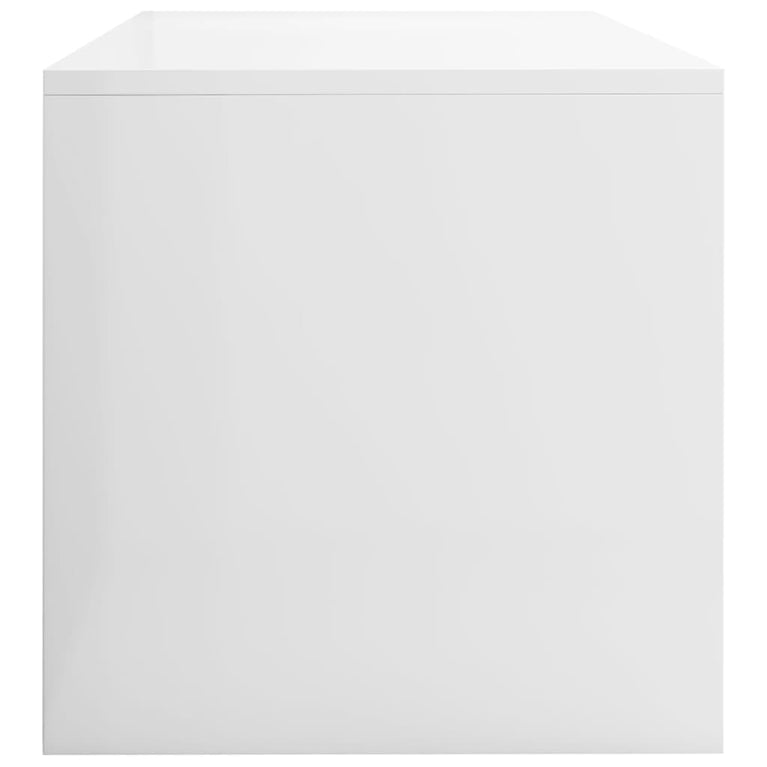 Tv-meubel 100x40x40 cm bewerkt hout hoogglans wit MeubelReus