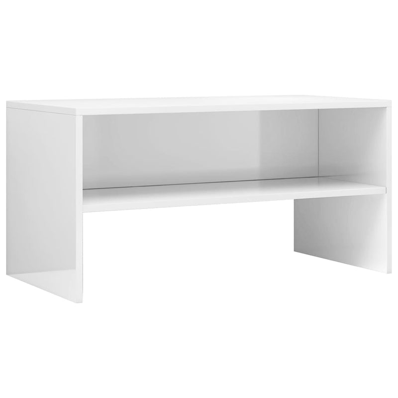 Tv-meubel 80x40x40 cm bewerkt hout hoogglans wit MeubelReus