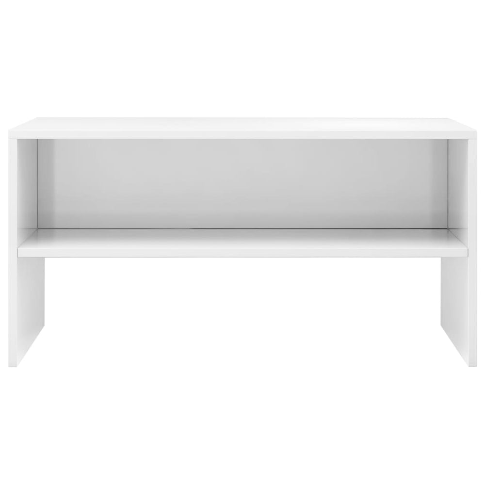 Tv-meubel 80x40x40 cm bewerkt hout hoogglans wit MeubelReus