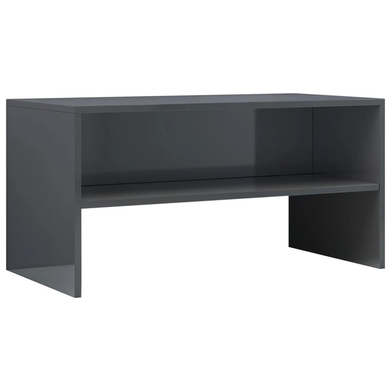 Tv-meubel 80x40x40 cm bewerkt hout hoogglans grijs MeubelReus