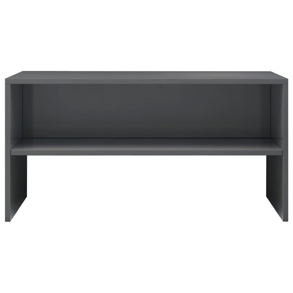 Tv-meubel 80x40x40 cm bewerkt hout hoogglans grijs MeubelReus