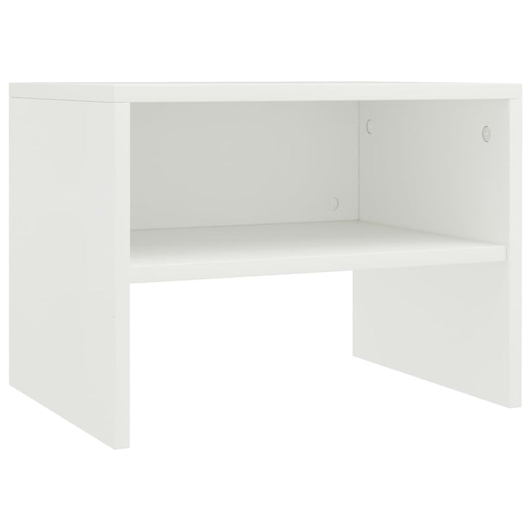 Nachtkastjes 2 st 40x30x30 cm bewerkt hout wit MeubelReus