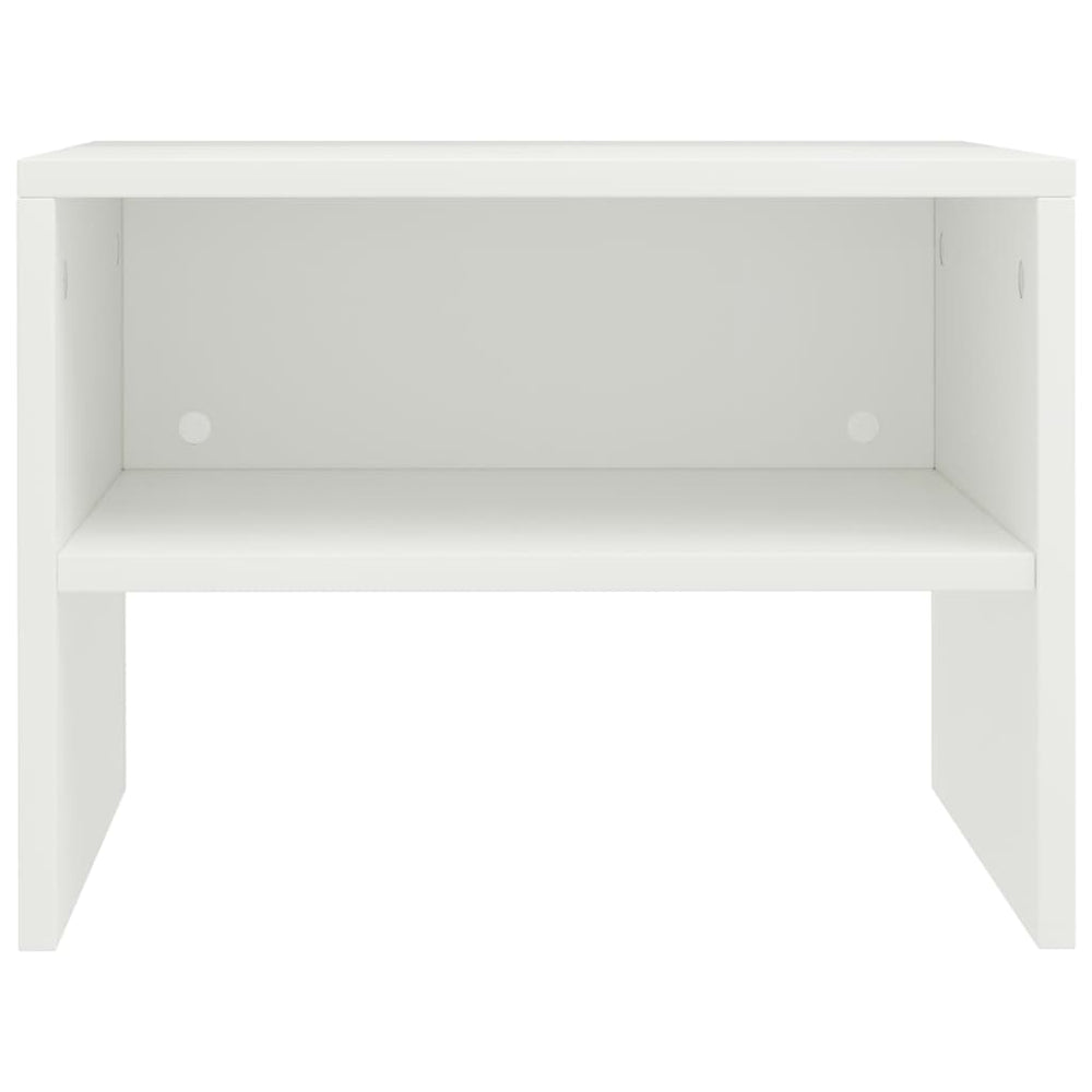 Nachtkastjes 2 st 40x30x30 cm bewerkt hout wit MeubelReus