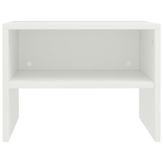 Nachtkastjes 2 st 40x30x30 cm bewerkt hout wit MeubelReus
