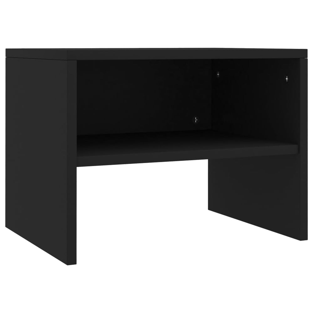 Nachtkastjes 2 st 40x30x30 cm bewerkt hout zwart MeubelReus