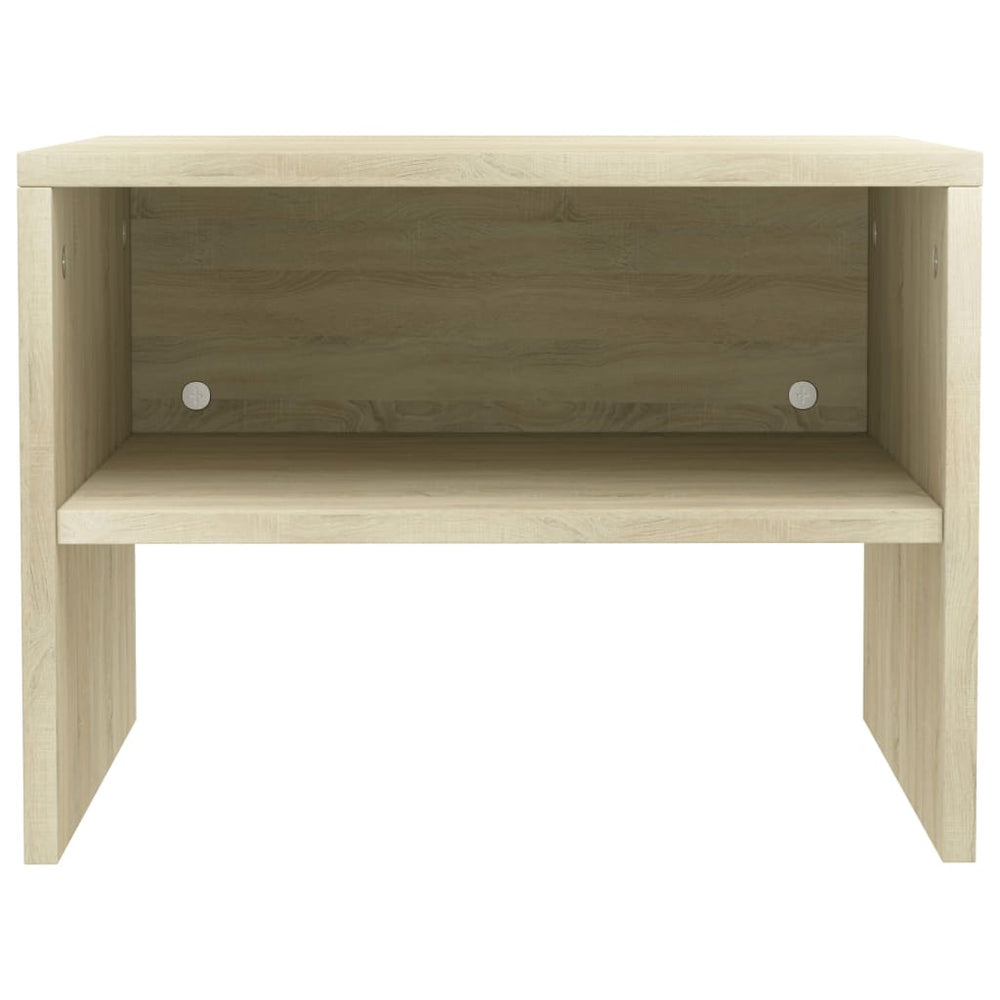 Nachtkastje 40x30x30 cm bewerkt hout sonoma eikenkleurig MeubelReus