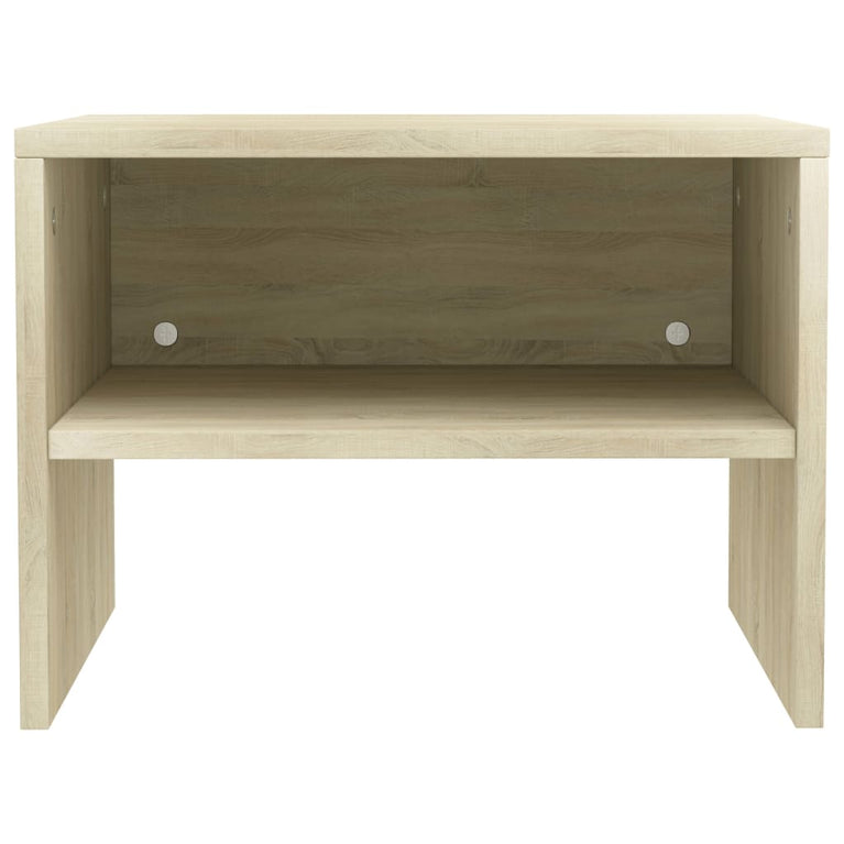Nachtkastje 40x30x30 cm bewerkt hout sonoma eikenkleurig MeubelReus