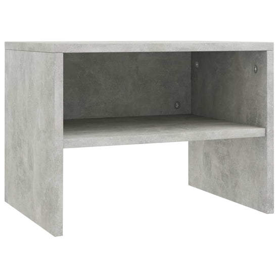 Nachtkastje 40x30x30 cm bewerkt hout betongrijs MeubelReus