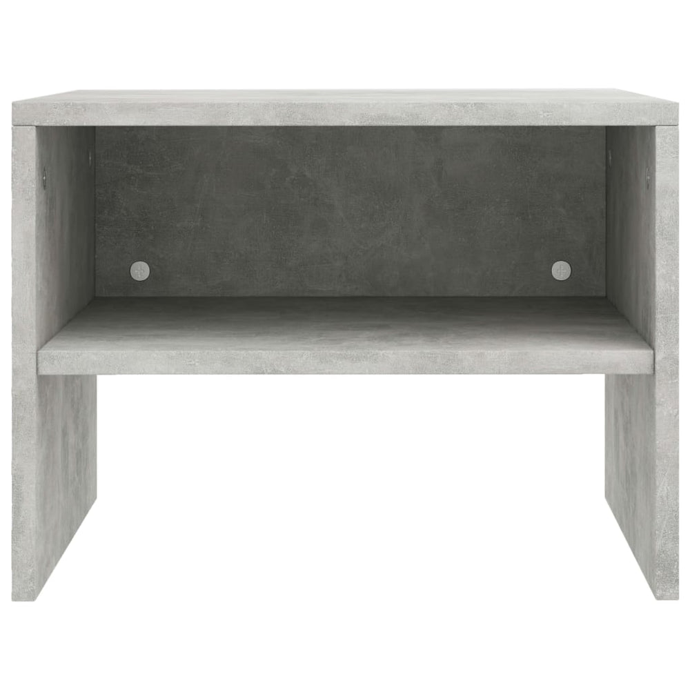 Nachtkastje 40x30x30 cm bewerkt hout betongrijs MeubelReus