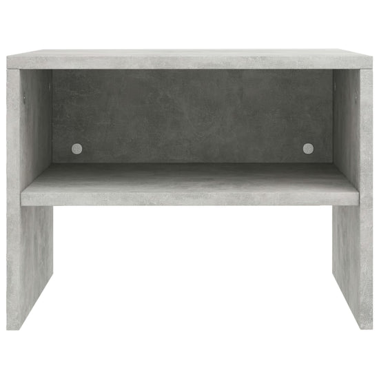 Nachtkastje 40x30x30 cm bewerkt hout betongrijs MeubelReus