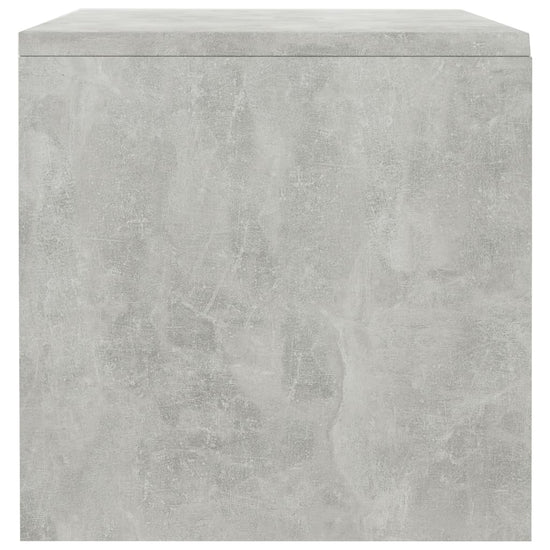 Nachtkastje 40x30x30 cm bewerkt hout betongrijs MeubelReus