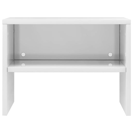 Nachtkastjes 2 st 40x30x30 cm bewerkt hout hoogglans wit MeubelReus