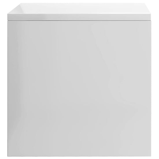 Nachtkastjes 2 st 40x30x30 cm bewerkt hout hoogglans wit MeubelReus