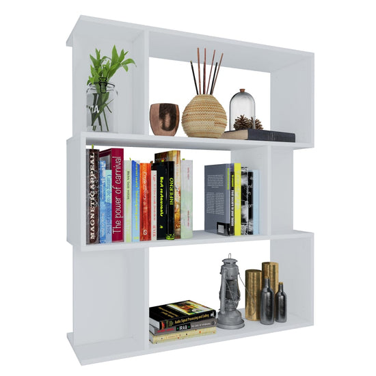 Boekenkast/kamerscherm 80x24x96 cm bewerkt hout wit MeubelReus