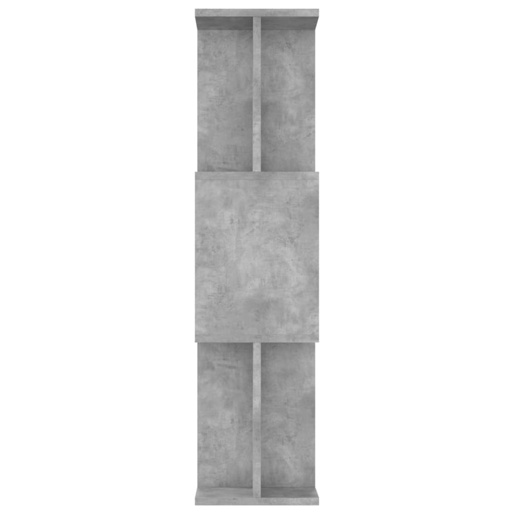 Boekenkast/kamerscherm 80x24x96 cm bewerkt hout betongrijs MeubelReus