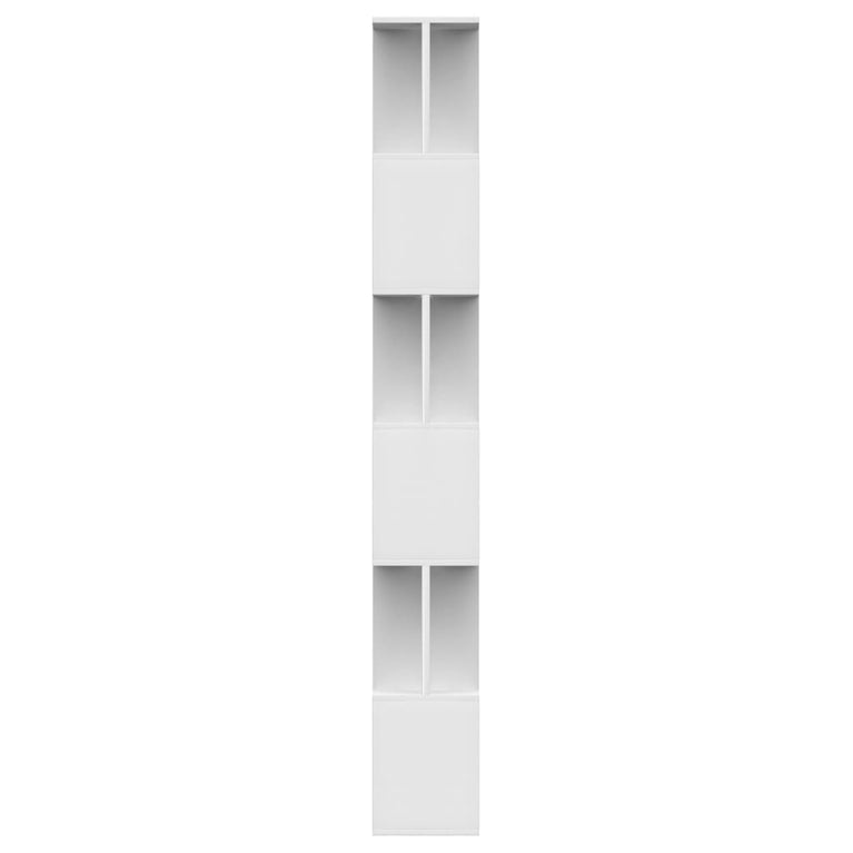 Boekenkast/kamerscherm 80x24x192 cm spaanplaat wit