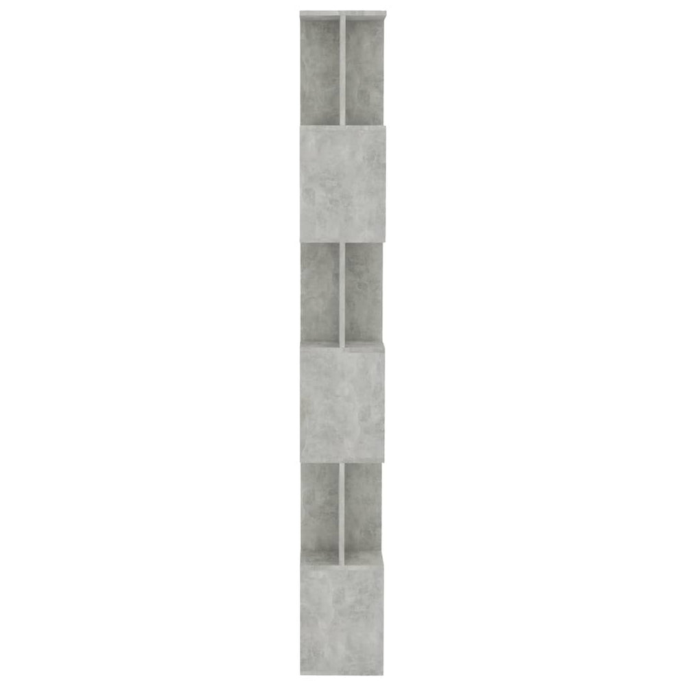 Boekenkast/kamerscherm 80x24x192 cm spaanplaat betongrijs MeubelReus