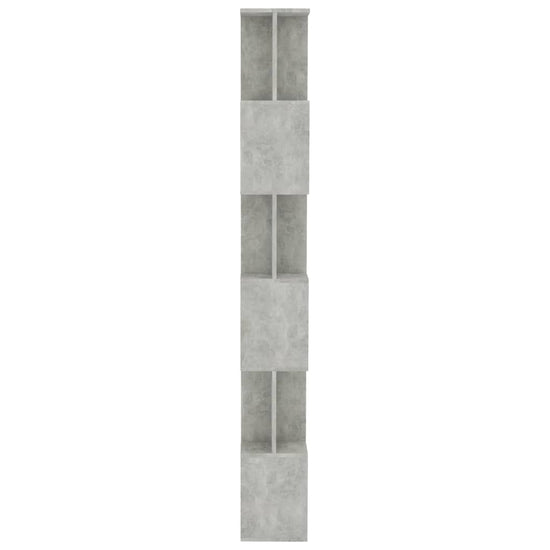 Boekenkast/kamerscherm 80x24x192 cm spaanplaat betongrijs MeubelReus