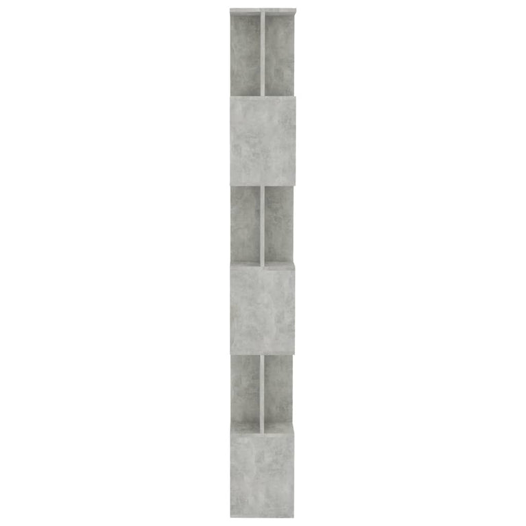 Boekenkast/kamerscherm 80x24x192 cm spaanplaat betongrijs MeubelReus