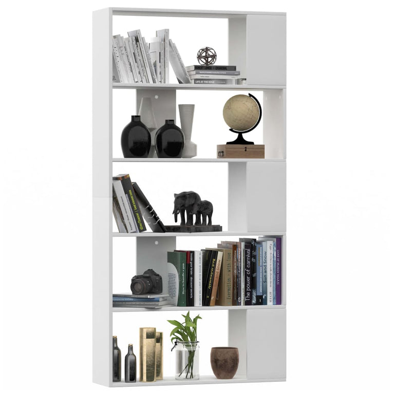 Boekenkast/kamerscherm 80x24x159 cm spaanplaat wit MeubelReus
