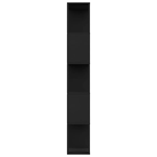 Boekenkast/kamerscherm 80x24x159 cm bewerkt hout zwart MeubelReus