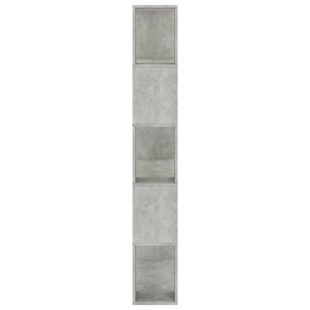 Boekenkast/kamerscherm 80x24x159 cm bewerkt hout betongrijs MeubelReus