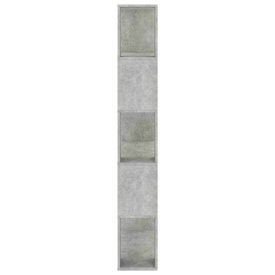 Boekenkast/kamerscherm 80x24x159 cm bewerkt hout betongrijs MeubelReus