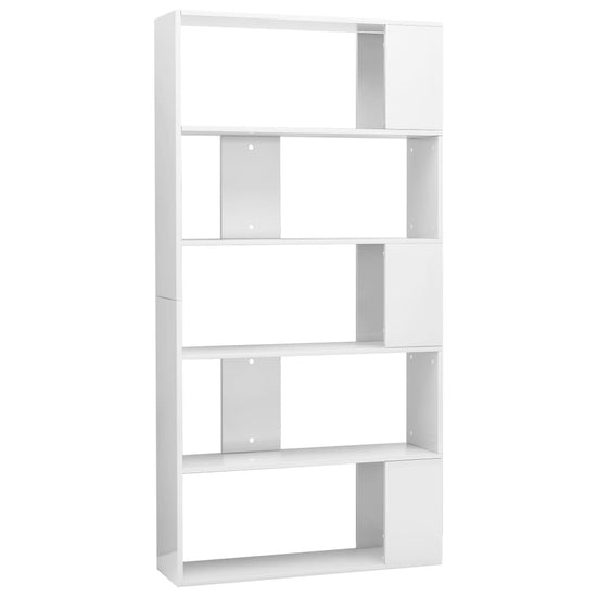 Boekenkast/kamerscherm 80x24x159 cm hoogglans wit MeubelReus
