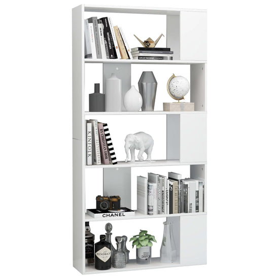 Boekenkast/kamerscherm 80x24x159 cm hoogglans wit MeubelReus
