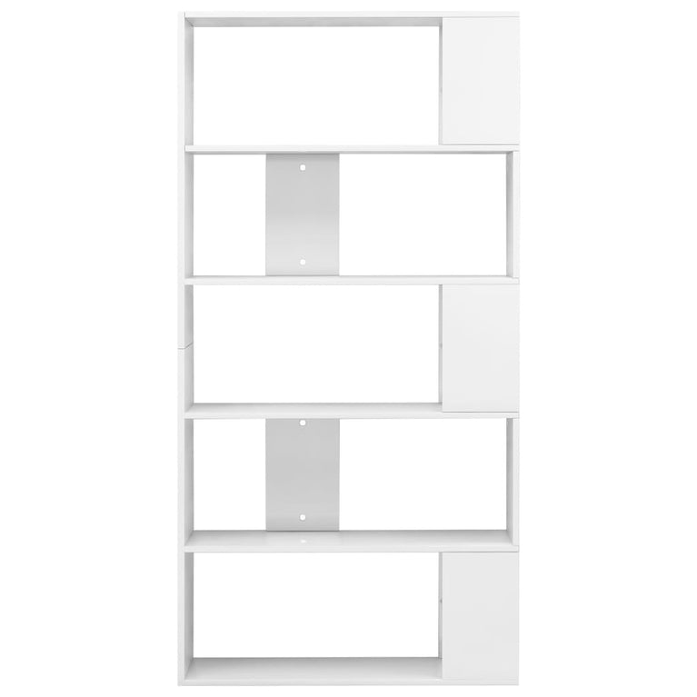 Boekenkast/kamerscherm 80x24x159 cm hoogglans wit MeubelReus