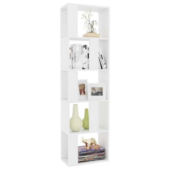 Boekenkast/kamerscherm 45x24x159 cm bewerkt hout wit MeubelReus
