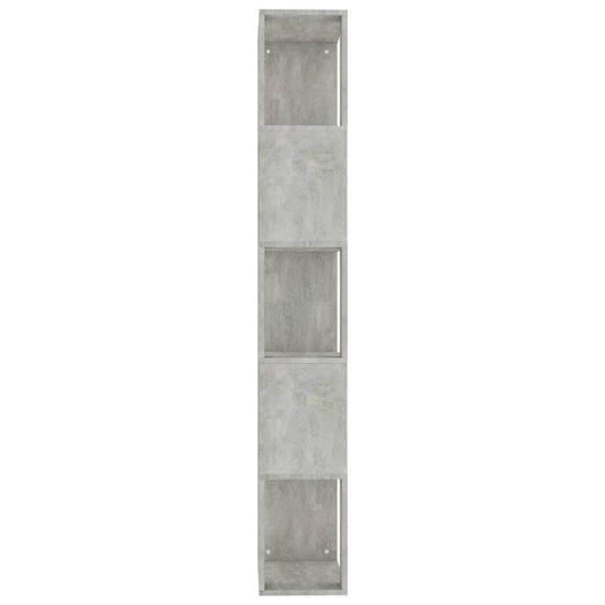 Boekenkast/kamerscherm 45x24x159 cm bewerkt hout betongrijs MeubelReus