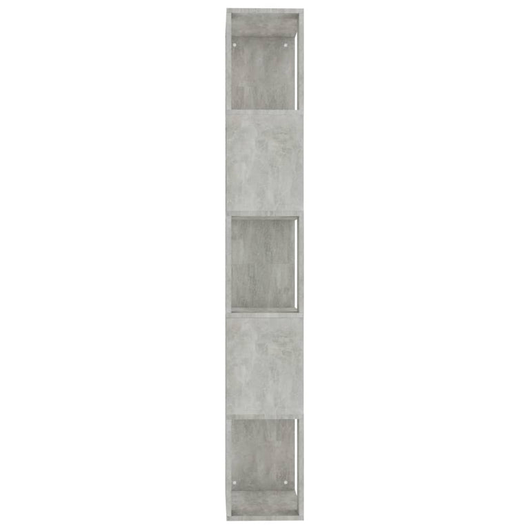Boekenkast/kamerscherm 45x24x159 cm bewerkt hout betongrijs MeubelReus