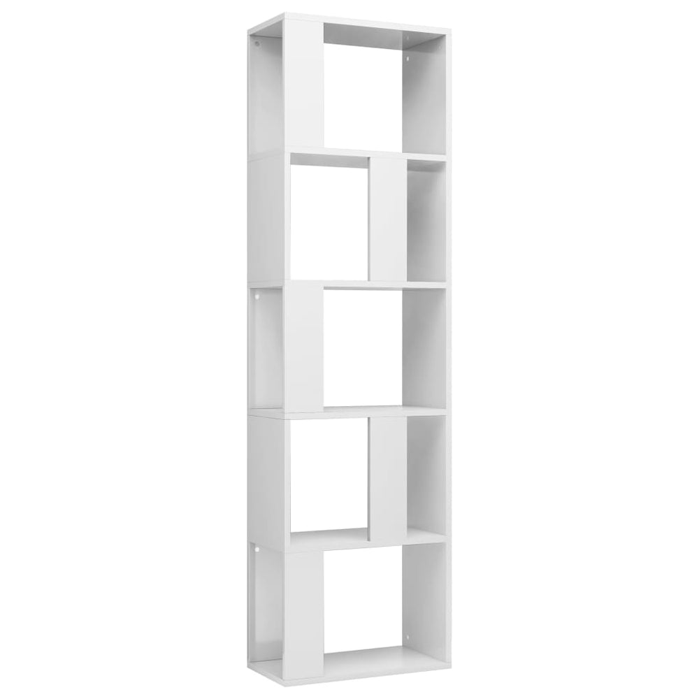 Boekenkast/kamerscherm 45x24x159 cm bewerkt hout hoogglans wit MeubelReus