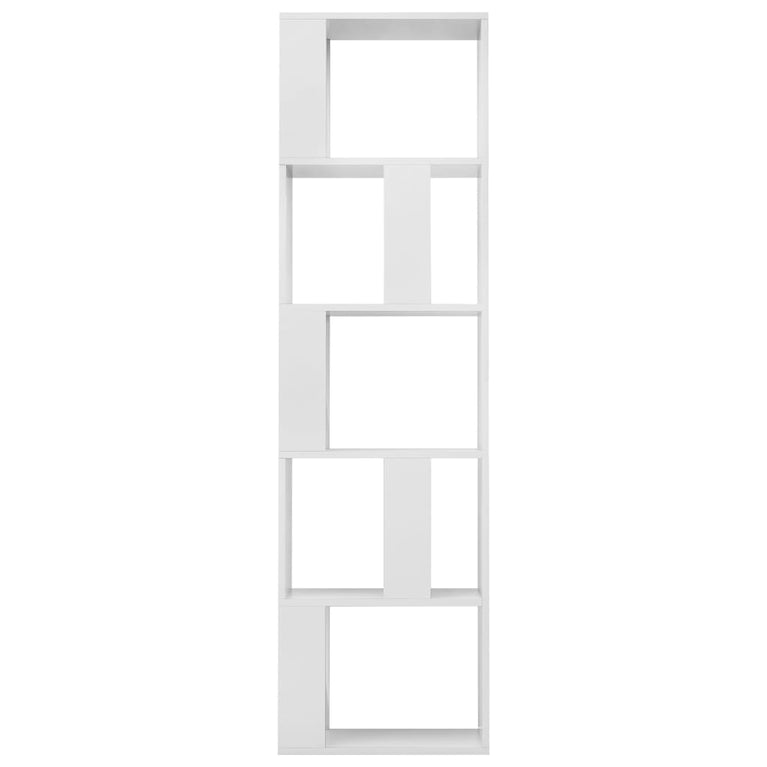 Boekenkast/kamerscherm 45x24x159 cm bewerkt hout hoogglans wit MeubelReus