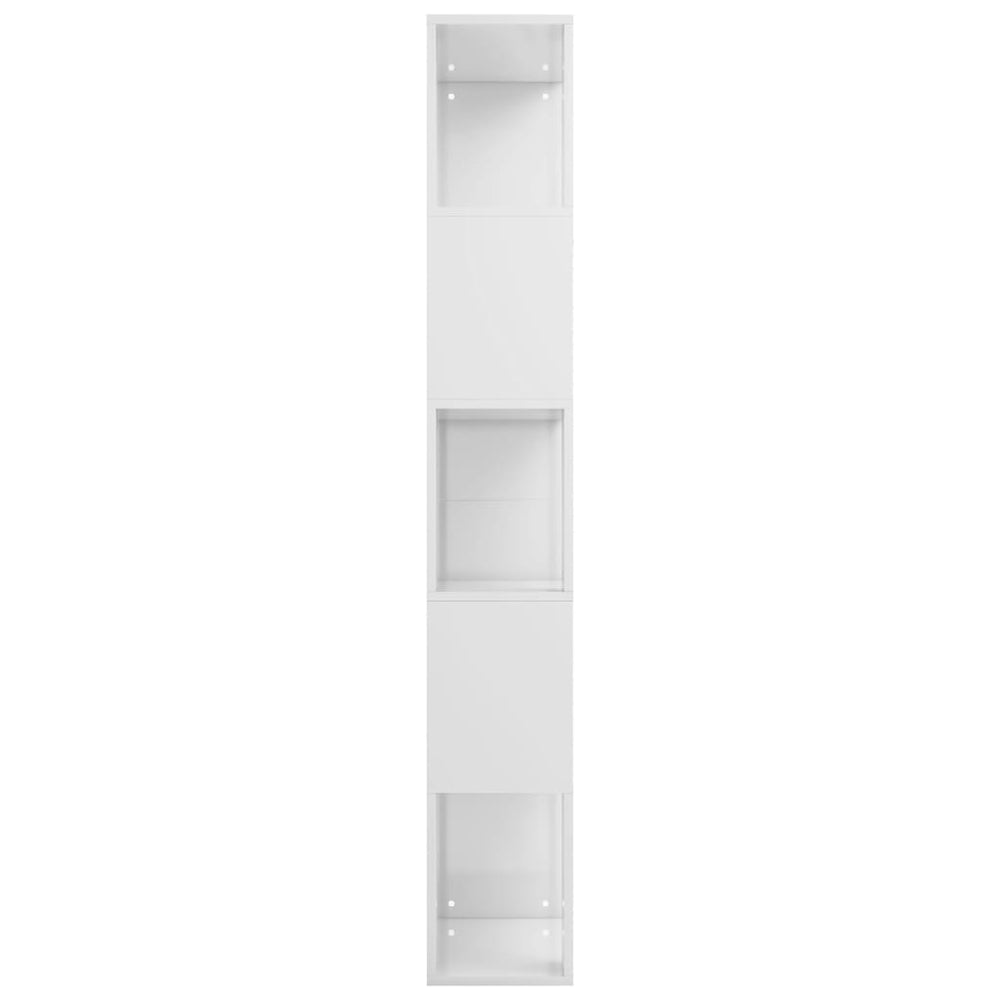 Boekenkast/kamerscherm 45x24x159 cm bewerkt hout hoogglans wit MeubelReus