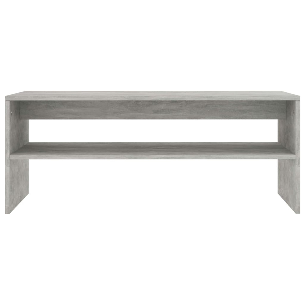 Salontafel 100x40x40 cm bewerkt hout betongrijs MeubelReus