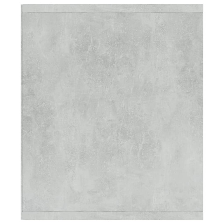 Boekenkast/tv-meubel 36x30x114 cm bewerkt hout betongrijs