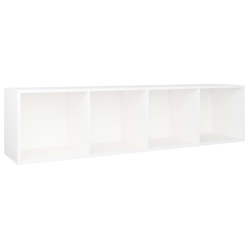 Boekenkast/tv-meubel 36x30x143 cm bewerkt hout wit MeubelReus