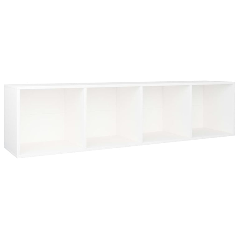 Boekenkast/tv-meubel 36x30x143 cm bewerkt hout wit MeubelReus