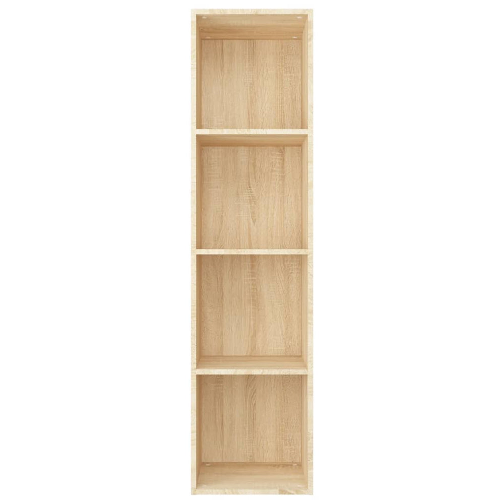 Boekenkast/tv-meubel 36x30x143cm bewerkt hout sonoma eikenkleur MeubelReus