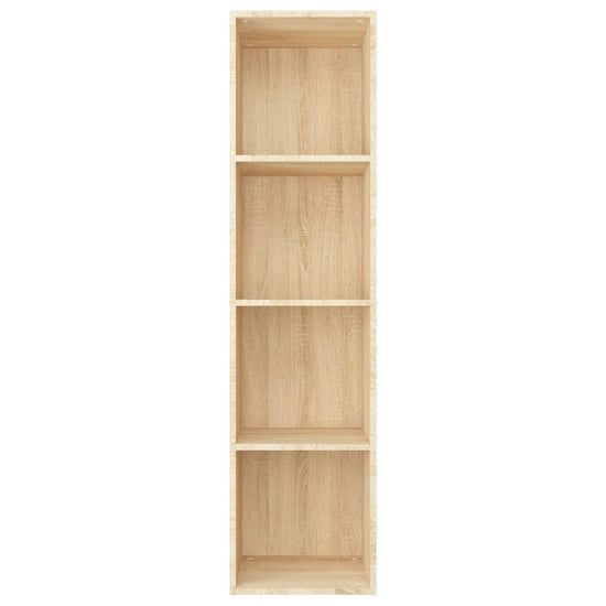 Boekenkast/tv-meubel 36x30x143cm bewerkt hout sonoma eikenkleur MeubelReus