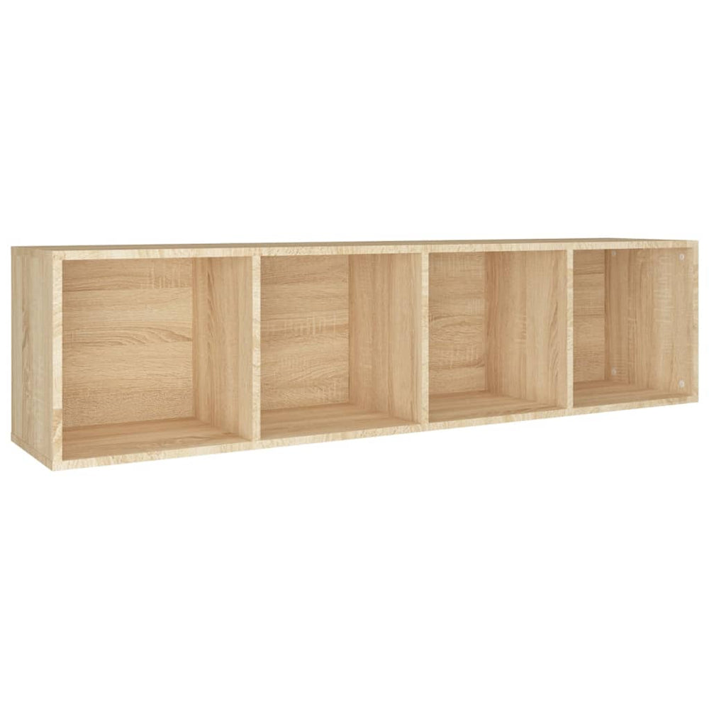 Boekenkast/tv-meubel 36x30x143cm bewerkt hout sonoma eikenkleur MeubelReus