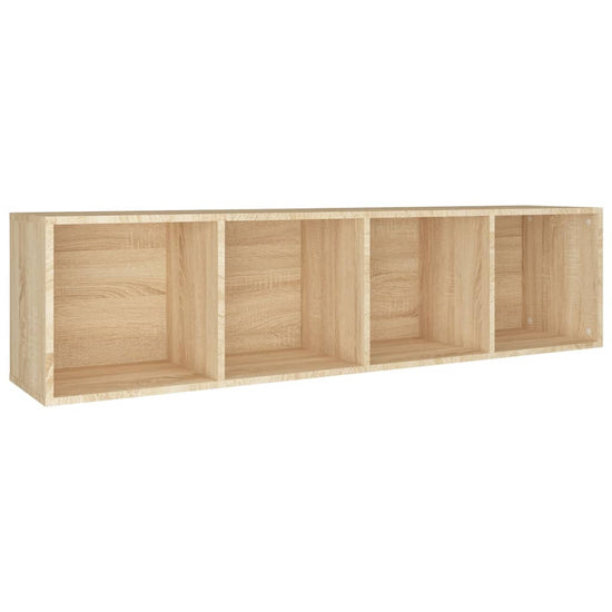 Boekenkast/tv-meubel 36x30x143cm bewerkt hout sonoma eikenkleur MeubelReus