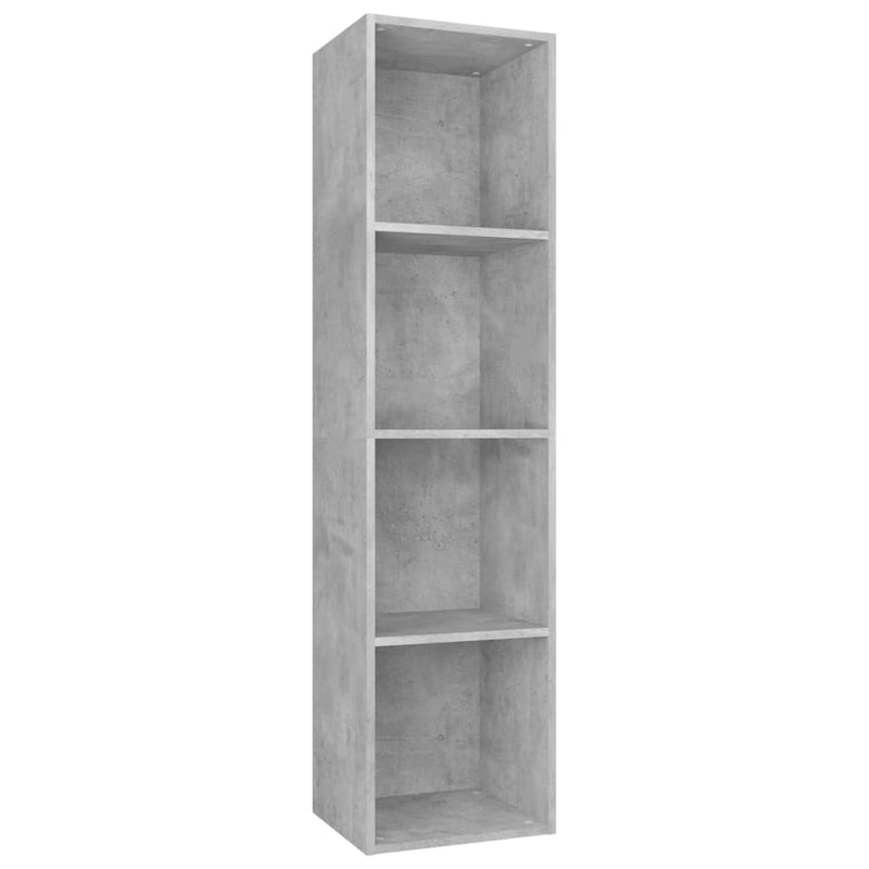 Boekenkast/tv-meubel 36x30x143 cm bewerkt hout betongrijs MeubelReus